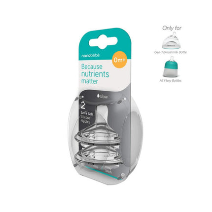 Tetina silicona 3AV- Pack x 2 Flujo lento