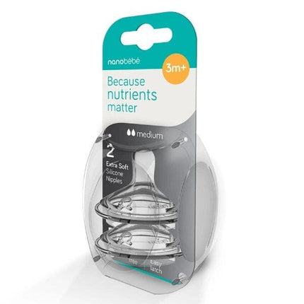 Tetina silicona 3AV- Pack x 2 Flujo medio
