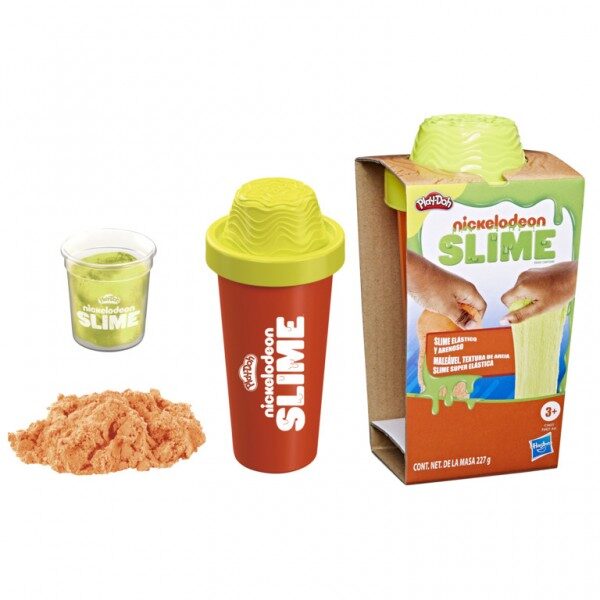PLAY-DOH NICKELODEON SLIME, SLIME ELÁSTICO Y ARENOSO