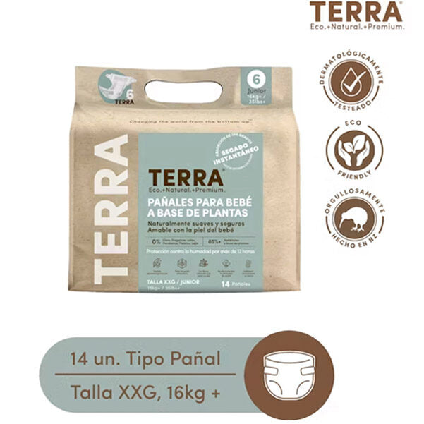 PA„AL BIODEGRADABLE TERRA TALLA XXG 14UN