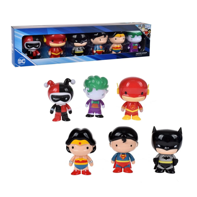 SET DE 6 FIGURAS DE ACCION 10 CM DC COMICS