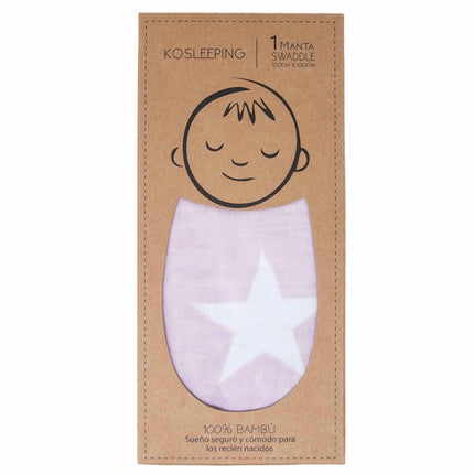 Manta Swaddle de Bambú ROSADA