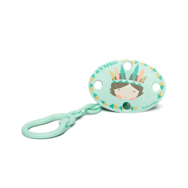 BROCHE PINZA OVALADO INDIO AZUL