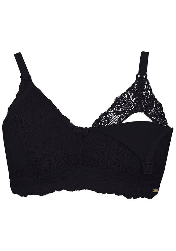 SOSTÉN DE LACTANCIA FULL ENCAJE XL NEGRO