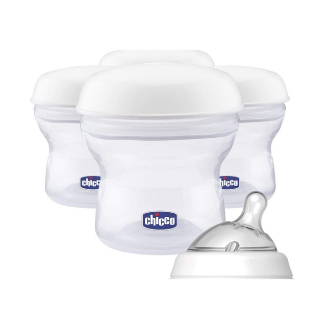 Set de 4 contenedores para almacenar de leche materna