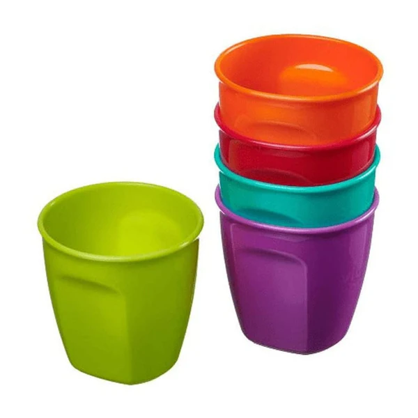 Pack de 5 vasos plásticos