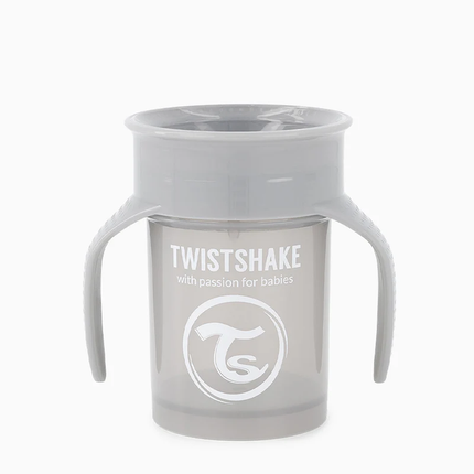 Vaso 360 Twistshake Gris Pastel