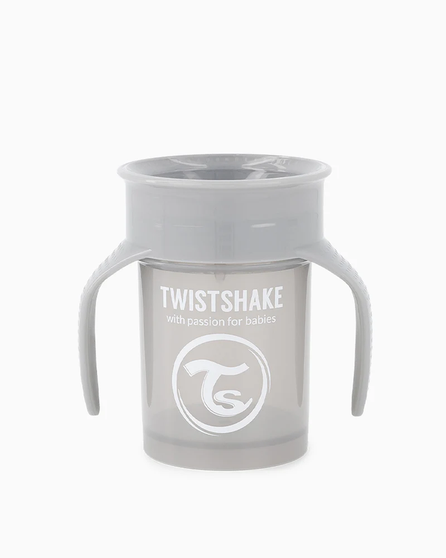 Vaso 360 Twistshake Gris Pastel