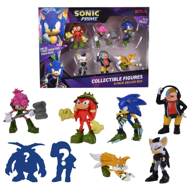 PACK 8 FIGURAS SONIC DE 7 CMS