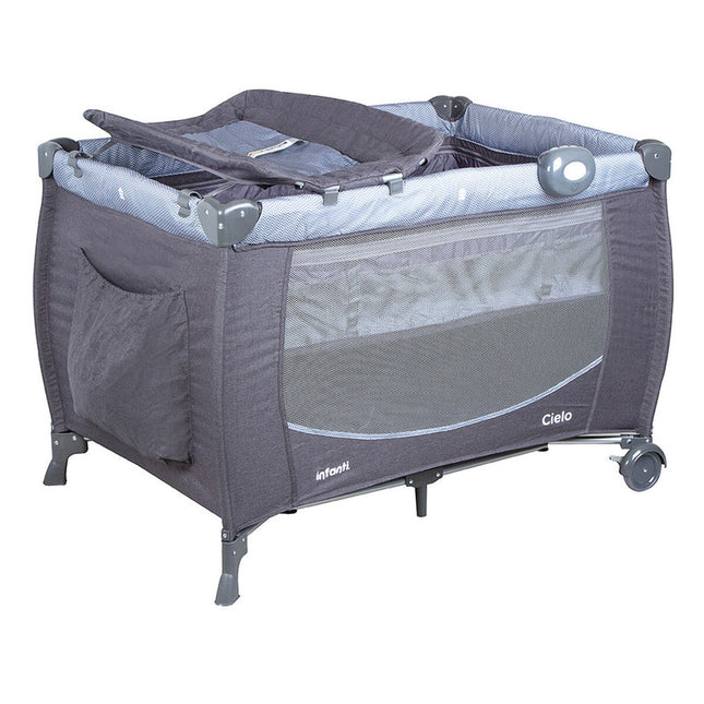 Cuna Playard Cielo Grey Dots