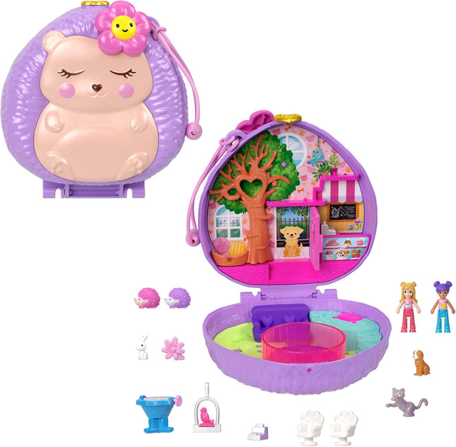 Polly Pocket Set de Juego Estuche de Cafeter’a de Erizo