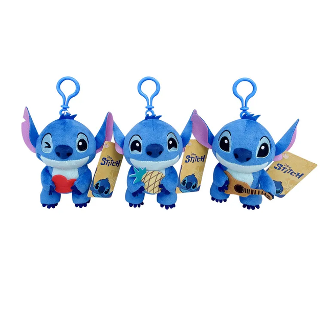 PELUCHE STITCH KEYRING 12CM 3 DISEÑOS
