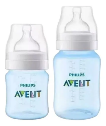 Sets de mamaderas anti-colic blue  125ML+ 260 ML