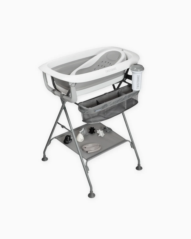 Pack de lujo para baño Twistshake con asiento Gris