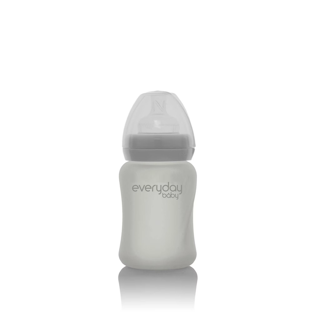 Mamadera De Vidrio Healthy 150 ml Gris