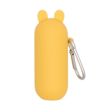 Bombilla para Smoothie en caja para llevar, Conejo Amarillo