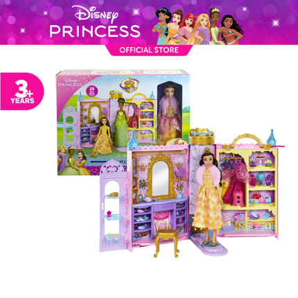 LAT DISNEY PRINCESS FD CLOSET PLAYSET + DOLL - BELLE
