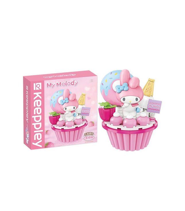 Melody Cupcake – ¡Dulce Modelito de Sanrio! Bloques de Construcción 111 pcs