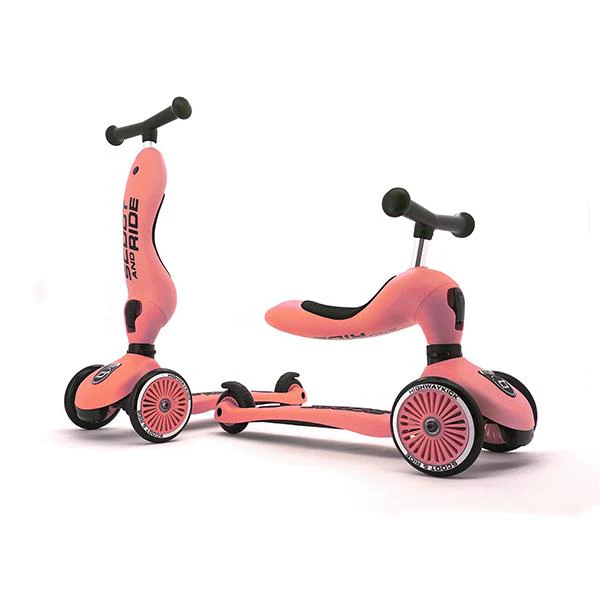 Scoot and Ride Scooter 2 en 1 Highway Kick 1 Peach