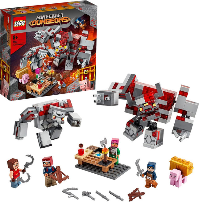 LEGO  MINECRAFT LA BATALLA POR LA PIEDRA ROJA