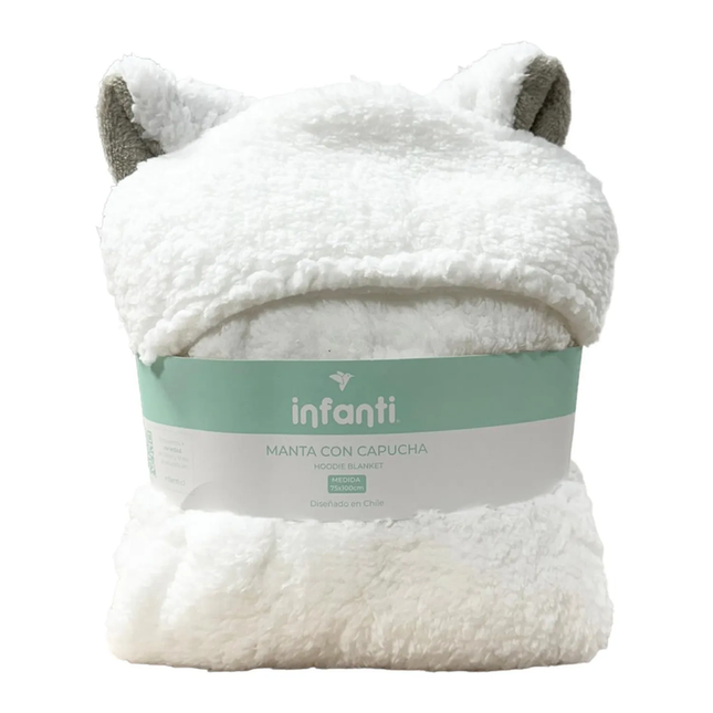 Frazada Poncho Sherpa Blanco