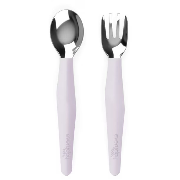 Pack De 2 Cubiertos Metálicos Lavanda