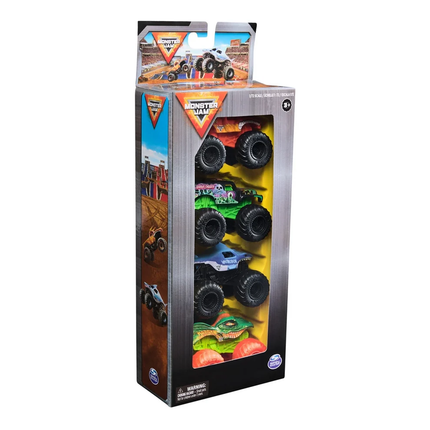 MONSTER JAM SET DE 4 UNID. AUTOS  ASST. 1:72  6071188