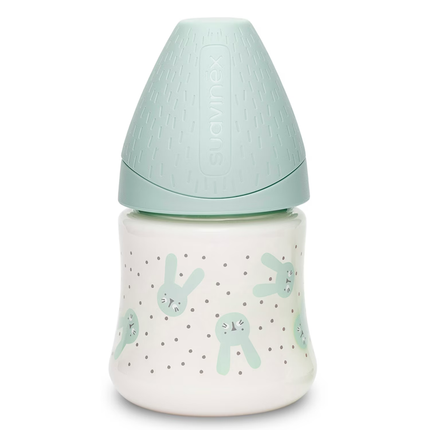 MAMADERA 150 ML TETINA REDONDA SILICONA HYGGE RABBIT VD