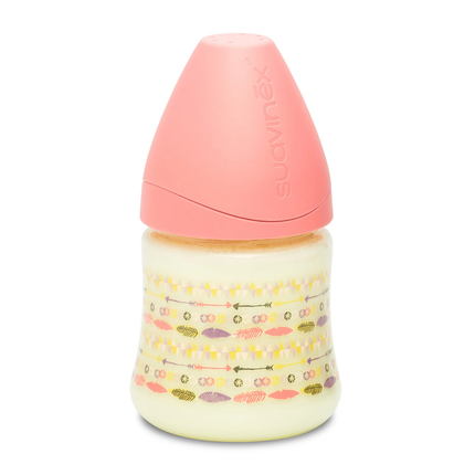 MAMADERA 150 ML TETINA REDONDA LATEX INDIO ROSADO