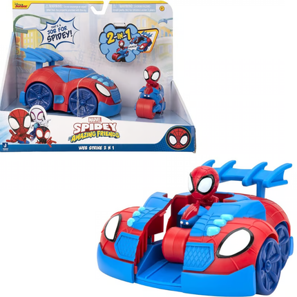 SPIDEY VEHICULO WEB STRIKE 2 EN 1