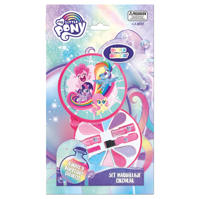 SET DE MAQUILLAJE REDONDO CON ESPEJO MY LITTLE PONY HASBRO