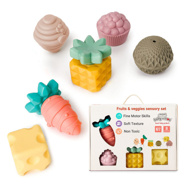 Juego De Frutas Y Verduras Sensoriales