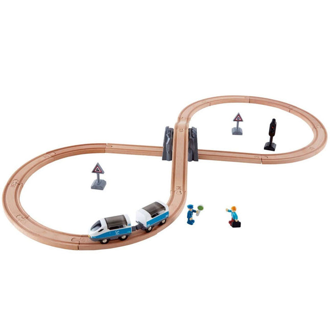 Juego vias de tren en ocho