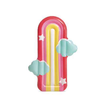 COLCHONETA INFLABLE NUBES Y ESTRELLAS 117X20X175 CM