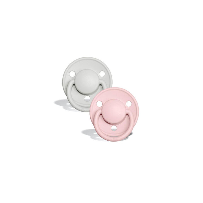 PACK 2 CHUPETES BIBS SILICONA 0-6 MESES HAZE/BLOSSOM