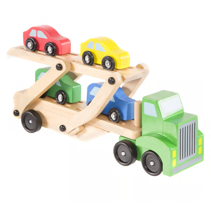 Camión de madera porta autos