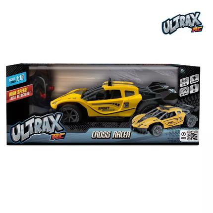 Auto escala 1:18 con control remoto 27 MHz y batería recargable A