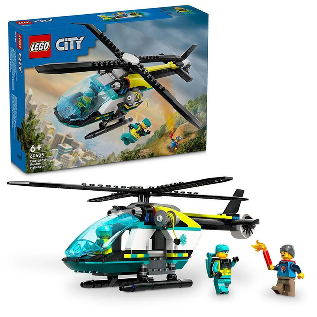 LEGO CITY HELICÓPTERO DE RESCATE PARA EMERGENCIAS