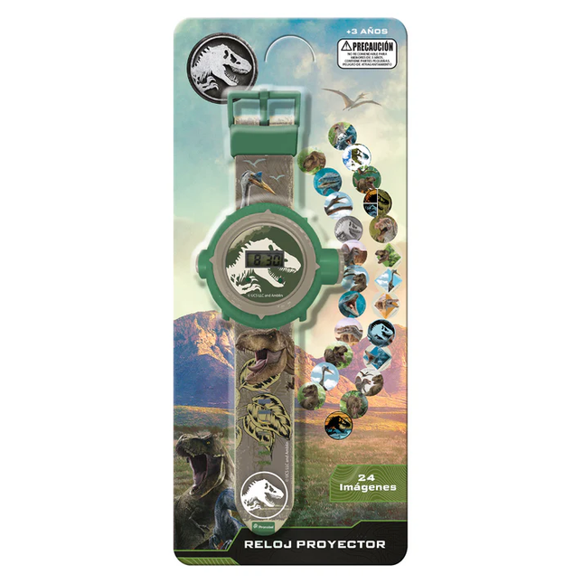 RELOJ  PROYECTOR JURASSIC WORLD