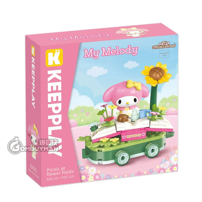 My Melody – Jardín de Flores y Picnic Bloques de Construcción 115 pcs