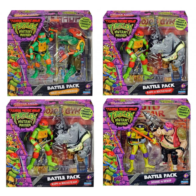 TMNT PEL. FGR. MUTANTES VS. 2 PACK