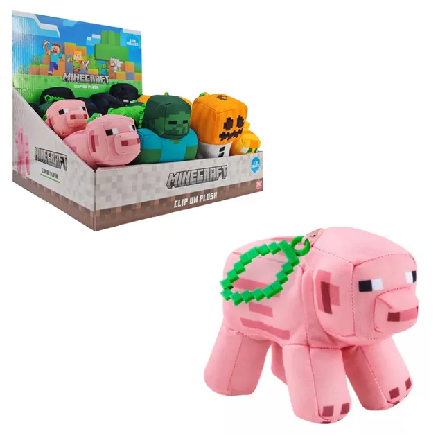 PELUCHE CON CLIP MINECRAFT