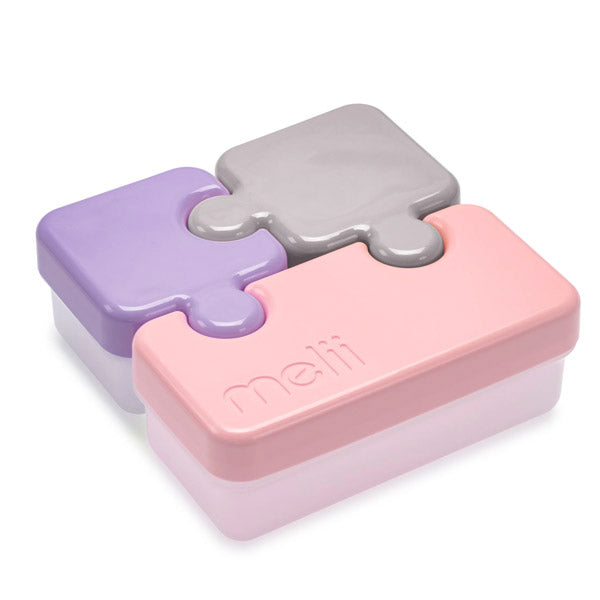 Contenedor De Alimentos Puzzle Rosa