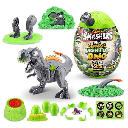 MEGA HUEVO SMASHERS JURASSIC CON LUCES