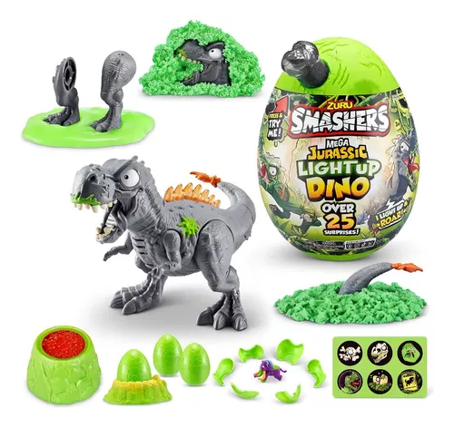 MEGA HUEVO SMASHERS JURASSIC CON LUCES