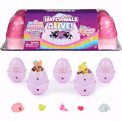 HATCHIMALS ALIVE PACK DE 5 HUEVOS