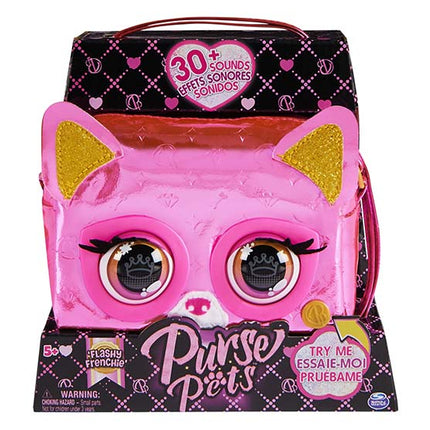PURSE PETS CARTERA INTERACTIVA CON SONIDOS METÁLICA FRENCHIE