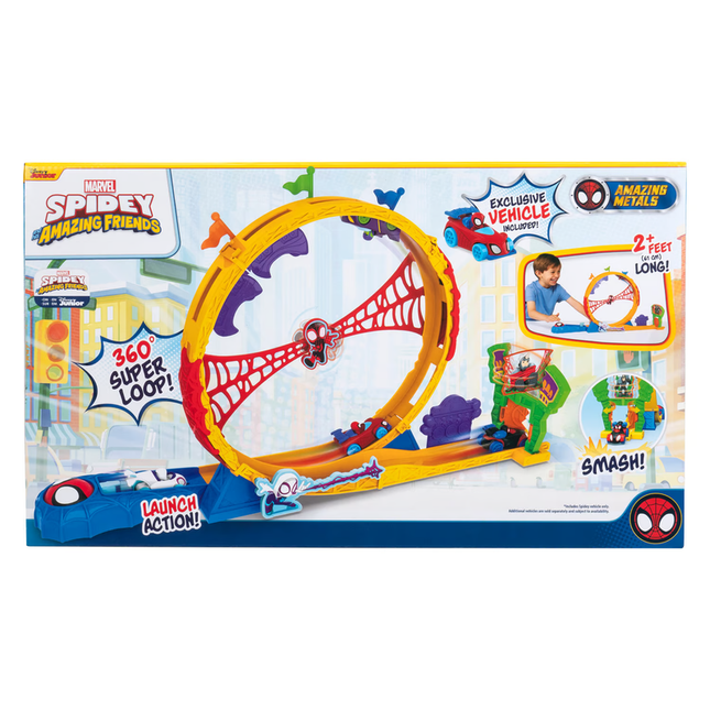 SPIDEY PISTA SUPER LOOP CON VEHICULO