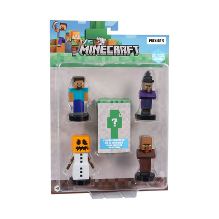 PACK DE 5 FIGURAS SURTIDAS TIMBRE MINECRAFT