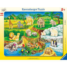 RAV 06052 The Zoo 14 Frame Puzzle
